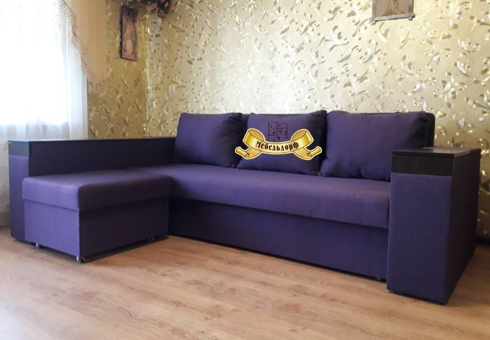 Угловой диван Венеция с приставным пуфом фабрики Агат- М!