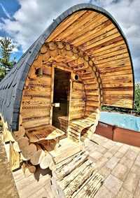 Sauna Ogrodowa 250cm z bali toczonych 22cm  Perfect Saun