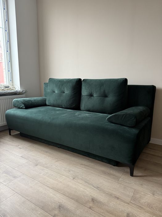 Kanapa zielona rozkładana