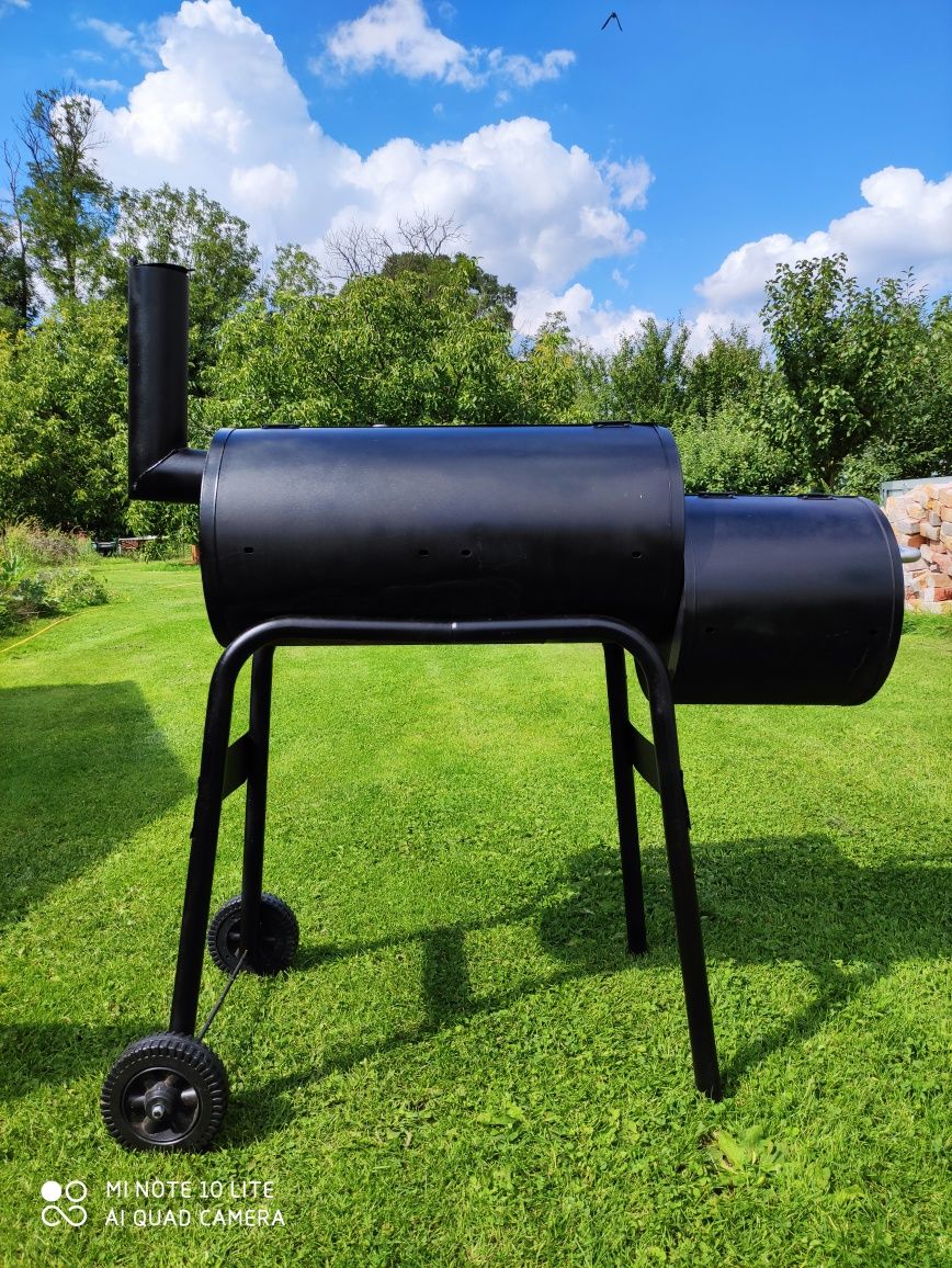 Grill ogrodowy stalowy wędzarnia palenisko ogrodowe stalowe