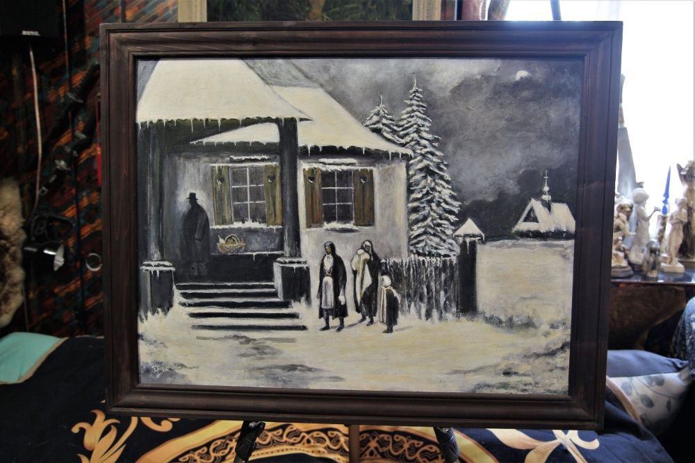 Józef Szermentowski ,,Poddaństwo,,1873 obraz olejny płótno.