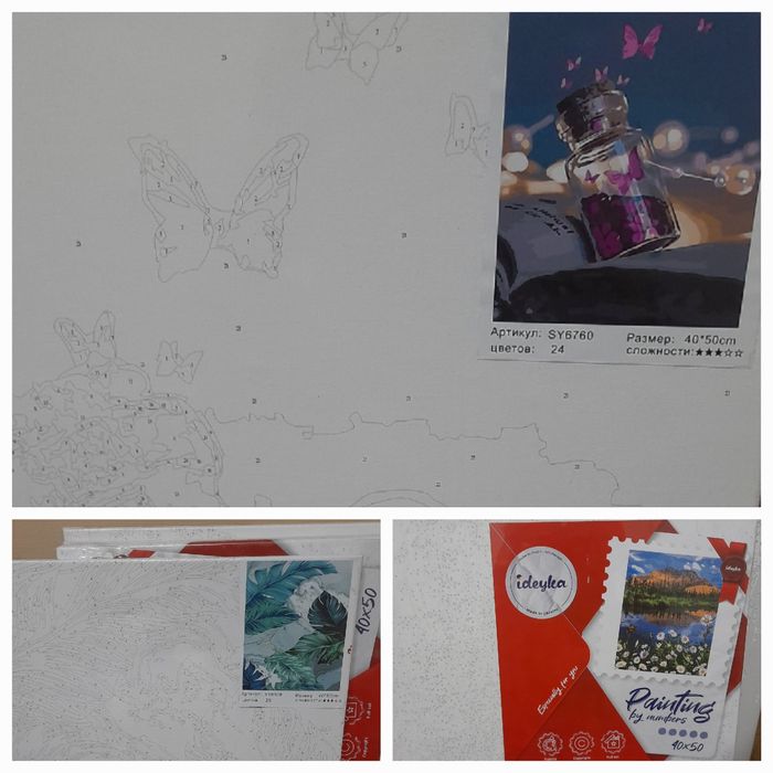 набор для рисования по номерам. Новые