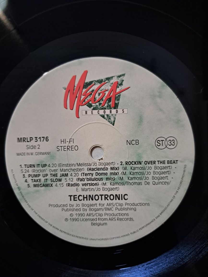 płyta winylowa TECHNOTRONIC-Remix album-UNIKAT-I wyd.