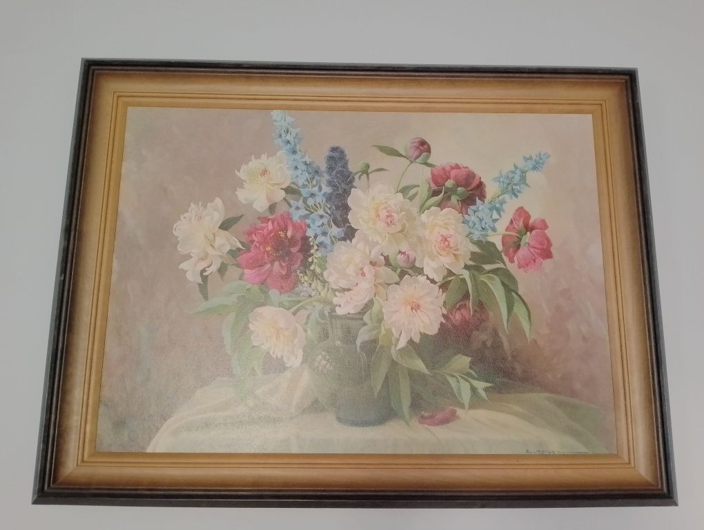 Obraz kwiaty w wazonie 60x80