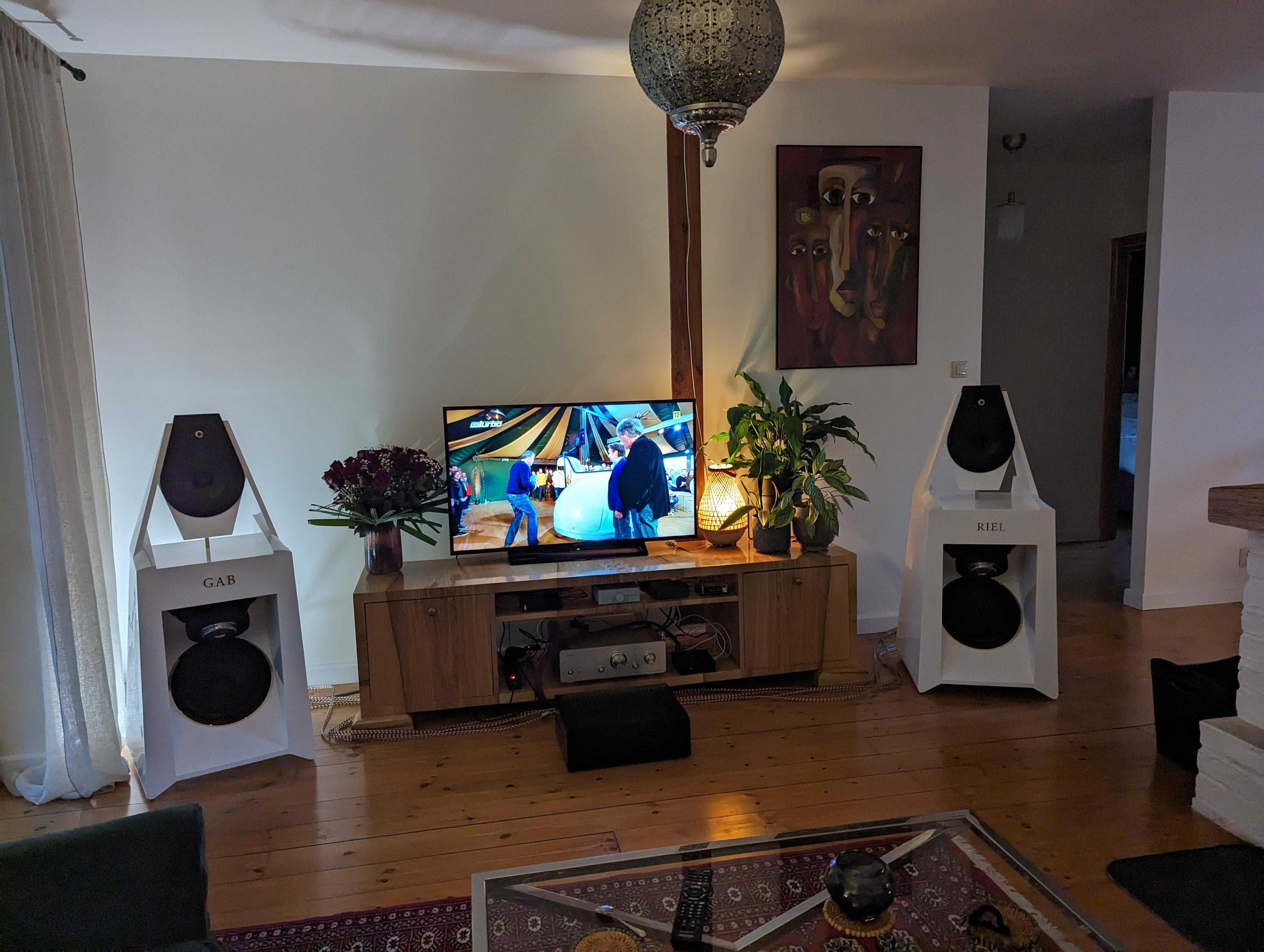 Kolumny aktywne GABRIEL kompletny system audiofilski OKAZJA