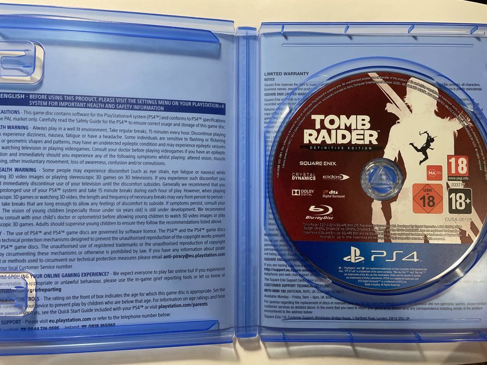 Jogo para ps4 (Tomb Raider - definitive edition)