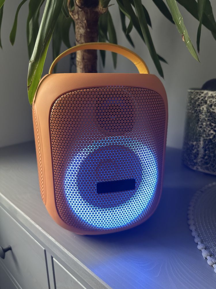 Głośnik Bluetooth Pomarańczowy RGB