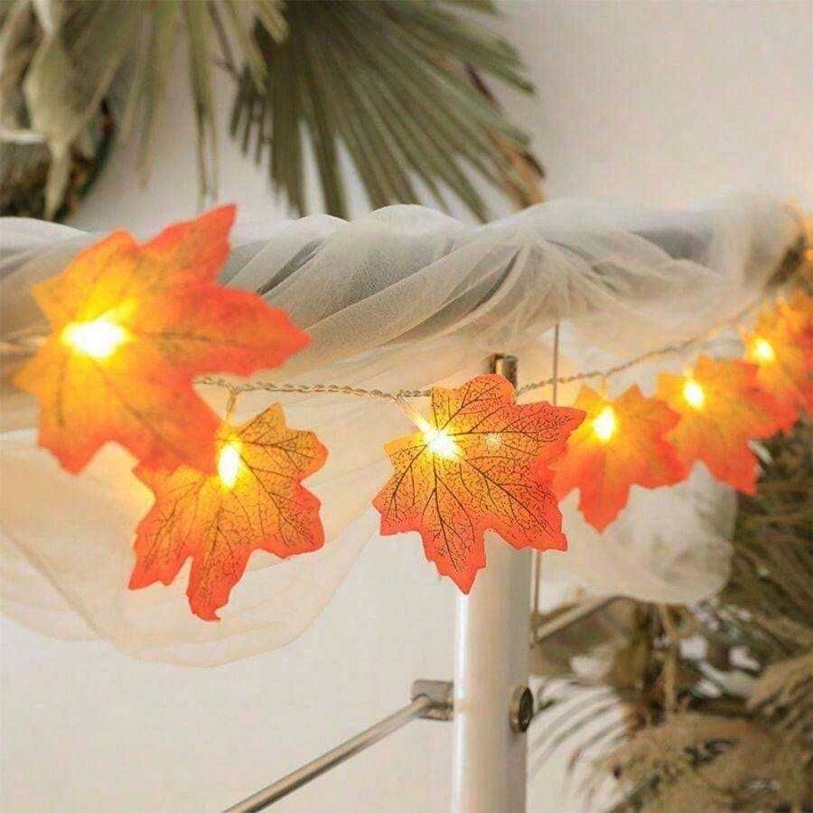 Folhas de Outono com Luz LED