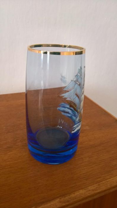 6 szklanek ozdobnych (żaglowce) - poj. 0,5 l - OTWÓRZ PEŁNE ZDJĘCIE