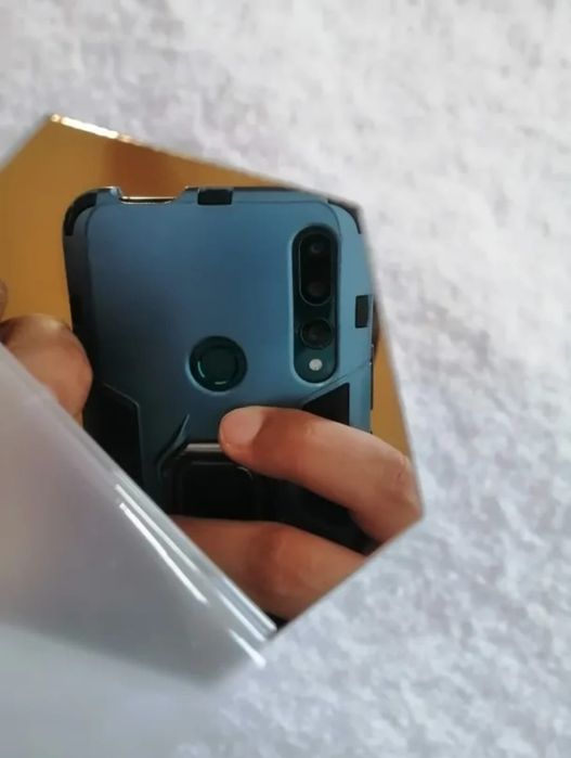 90szt naklejka lustro hexagon przyklejane lusterka dekoracja srebrne