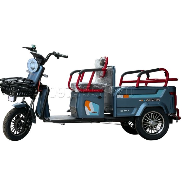 ‼️Электротрайк 2000W-72V-28Ah шини 10"