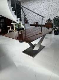 Włoski duży stół firmy Miotto wysoki połysk odnowiony 100x200
