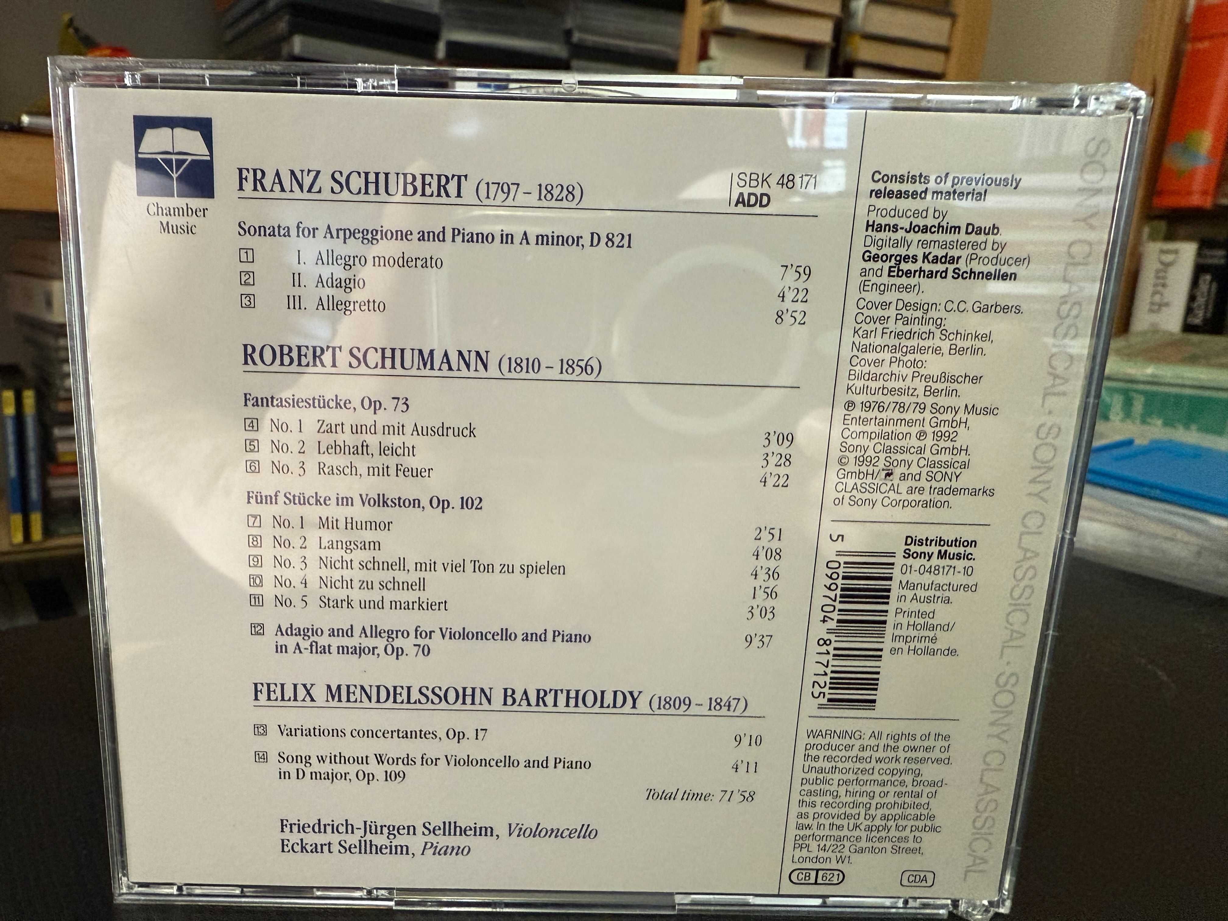Schubert, Schumann, Mendelssohn – Friedrich-Jürgen & Eckart Sellheim