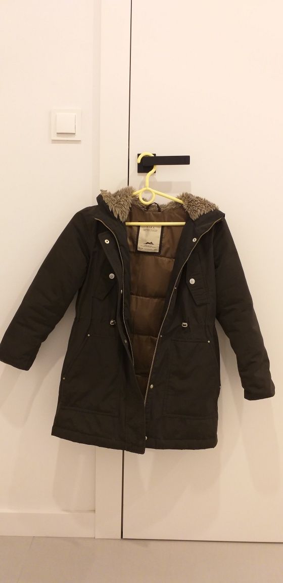 Kurtka puchowa Zara, parka 9-10 lat, 140 cm