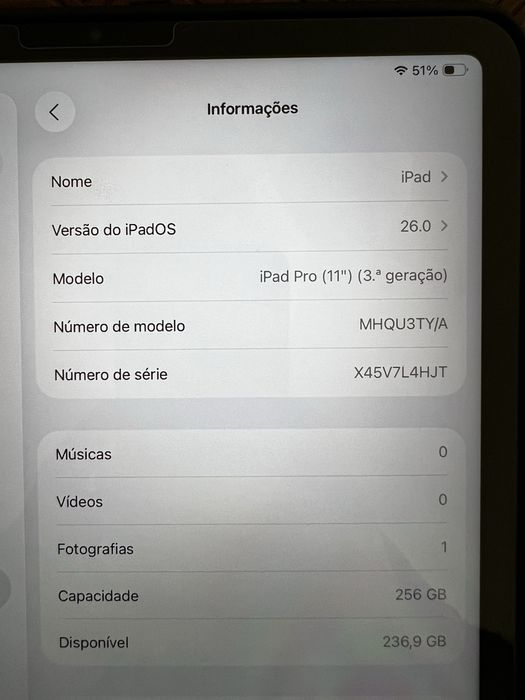 iPad Pro M1 256Gb