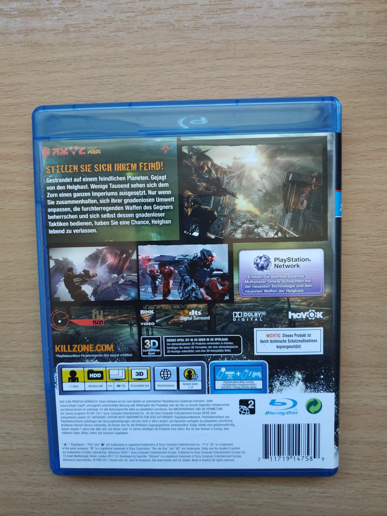 Killzone 3 ps3 stan bdb,pl, możliwa wysyłka olx.