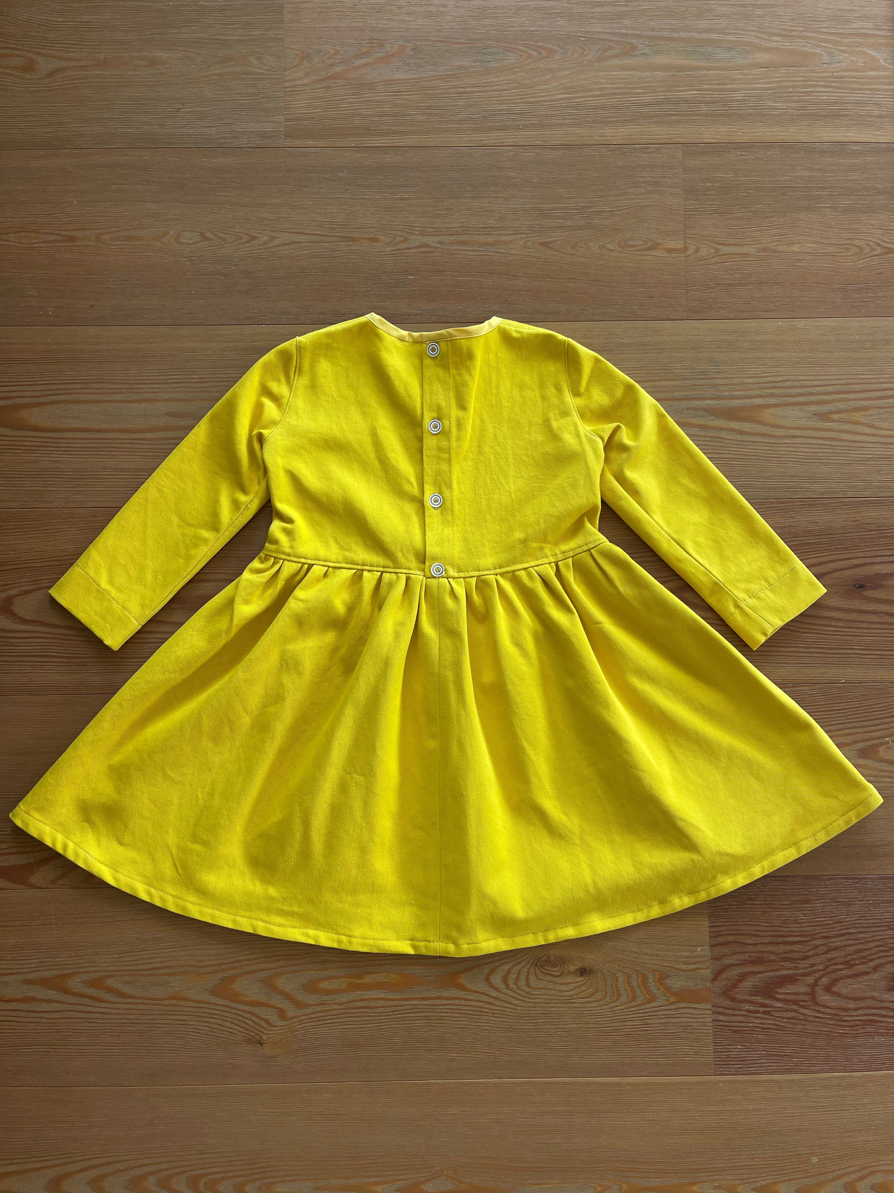 Yellow Dress for girl 3-4 y.o 104 cm don.bacon
