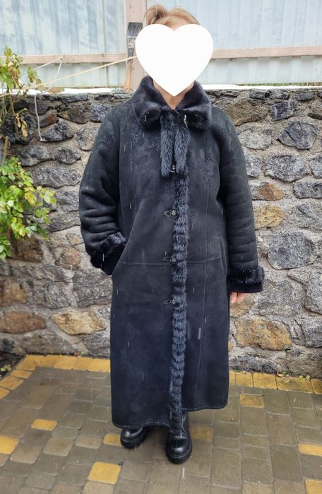 Натуральна дублянка з норкою р. 52-56