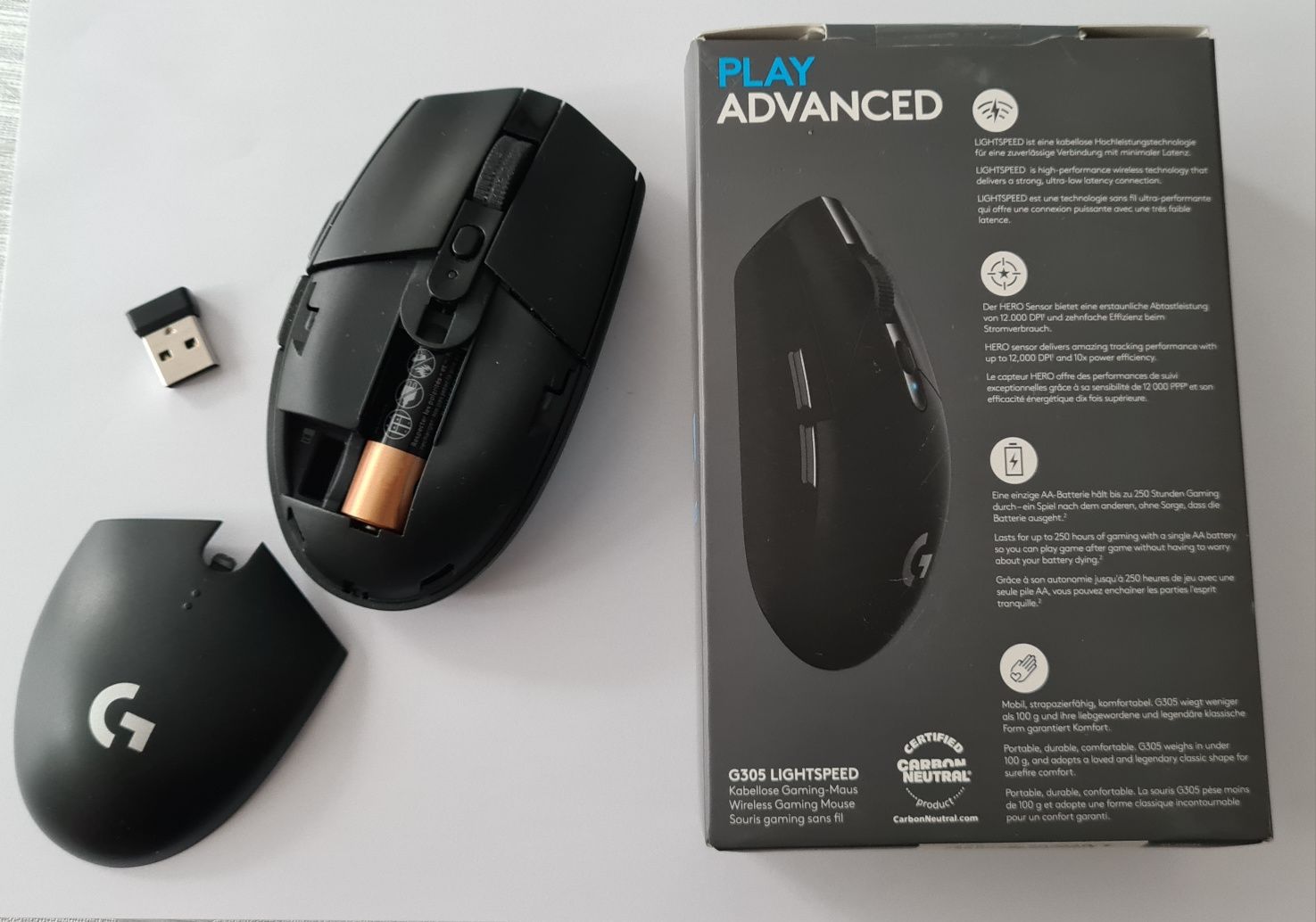 Mysz bezprzewodowa logitech g305 lightspeed gamingowa