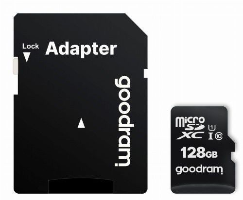 Goodram Karta Pamięci Microsdxc 128Gb Cl10 Uhs I + Adapter