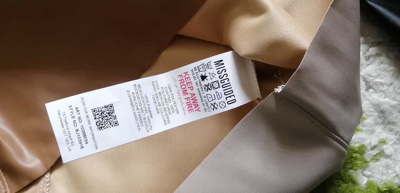 Шкіряна спідниця Missguided Юбка КОЖА Англія S-M кожаная Двухцветная