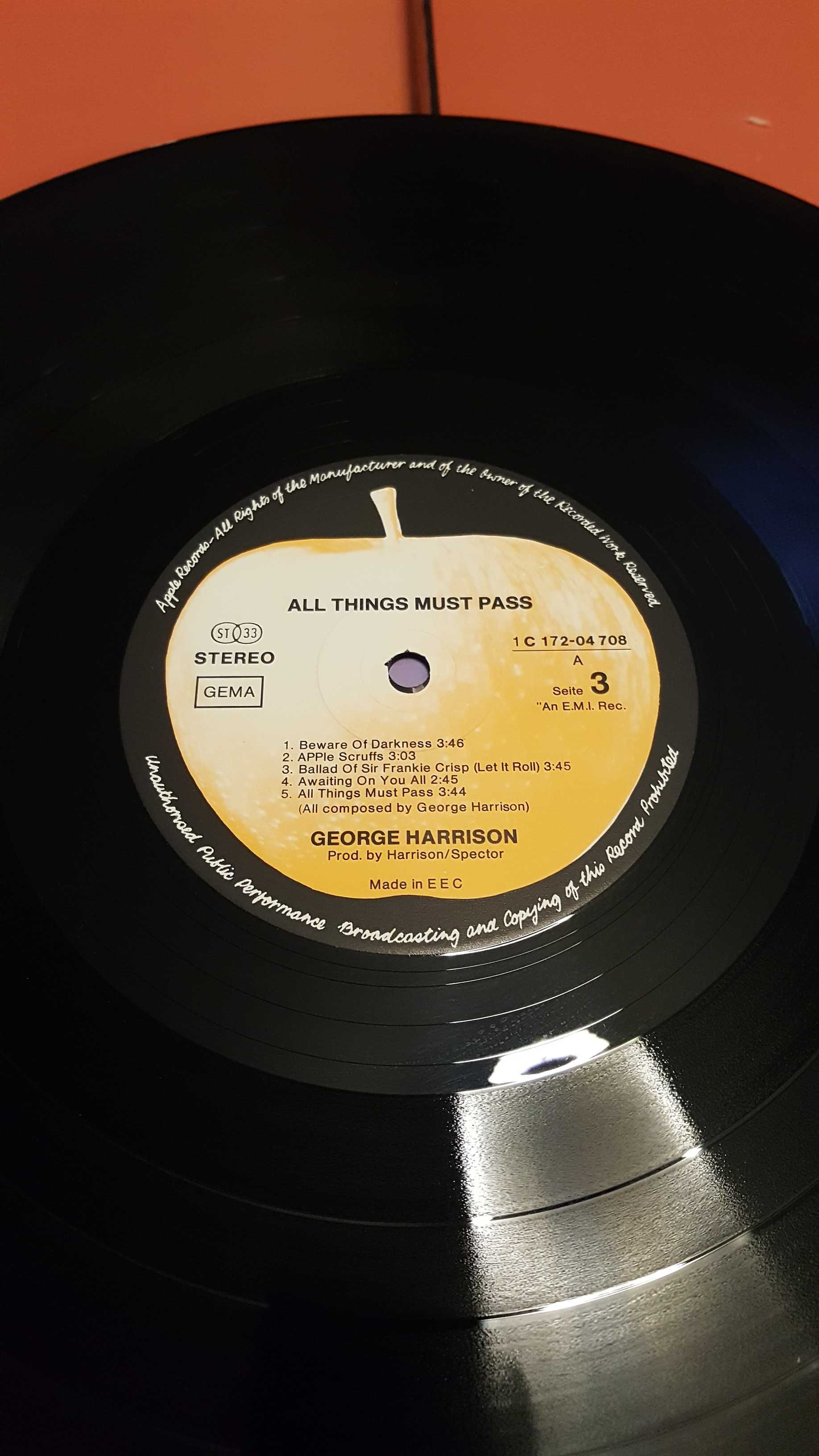 Płyta winylowa George Harrison ,,All Things Must Pass,, 1970