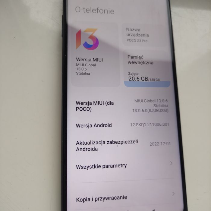 Xiaomi Poco X3 pro 128
