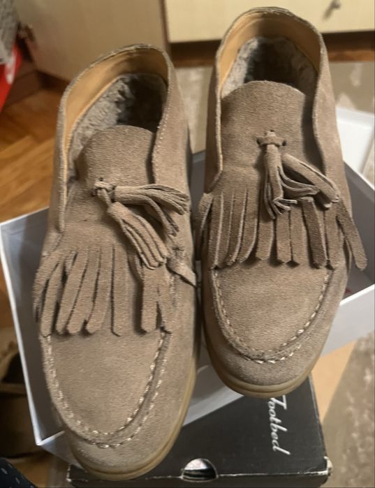 Взуття осінь зима шкіра замш