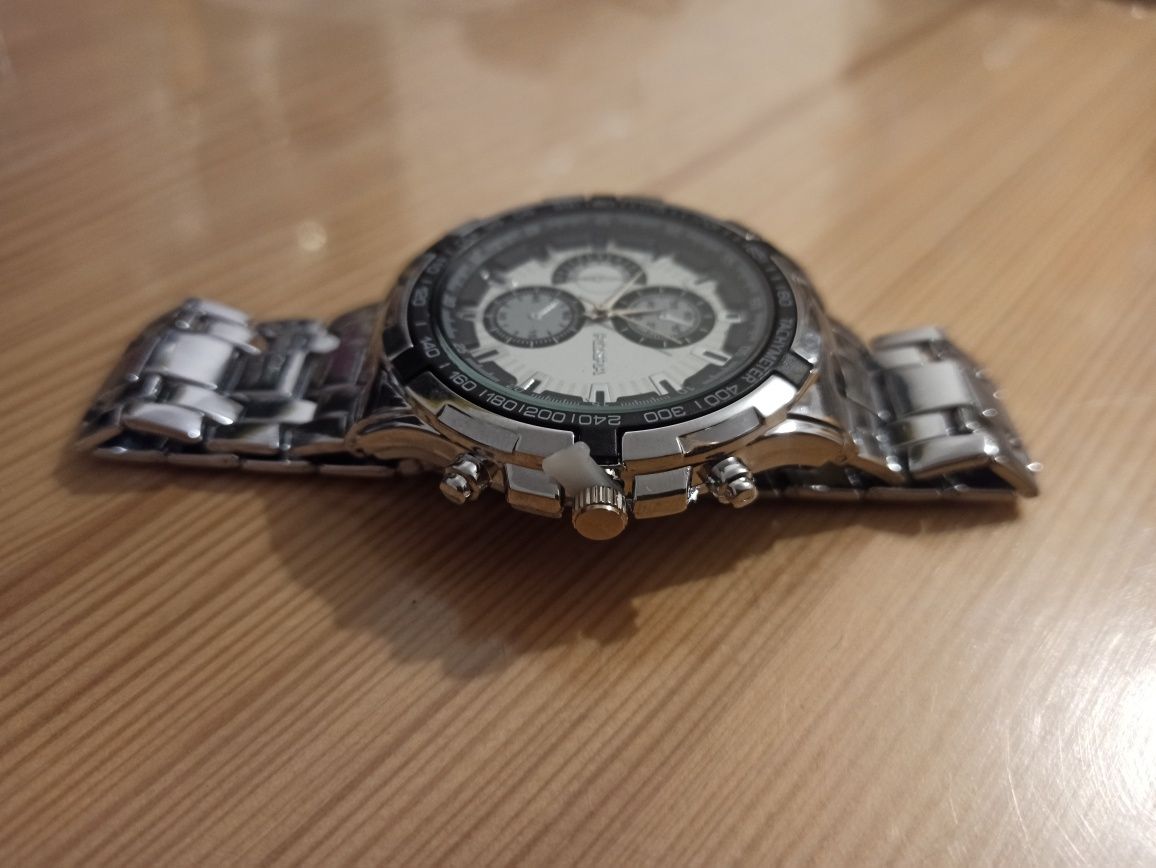 Zegarek na rękę kwarcowy z bransoletą ROSRA, męski, koperta 45mm sikor