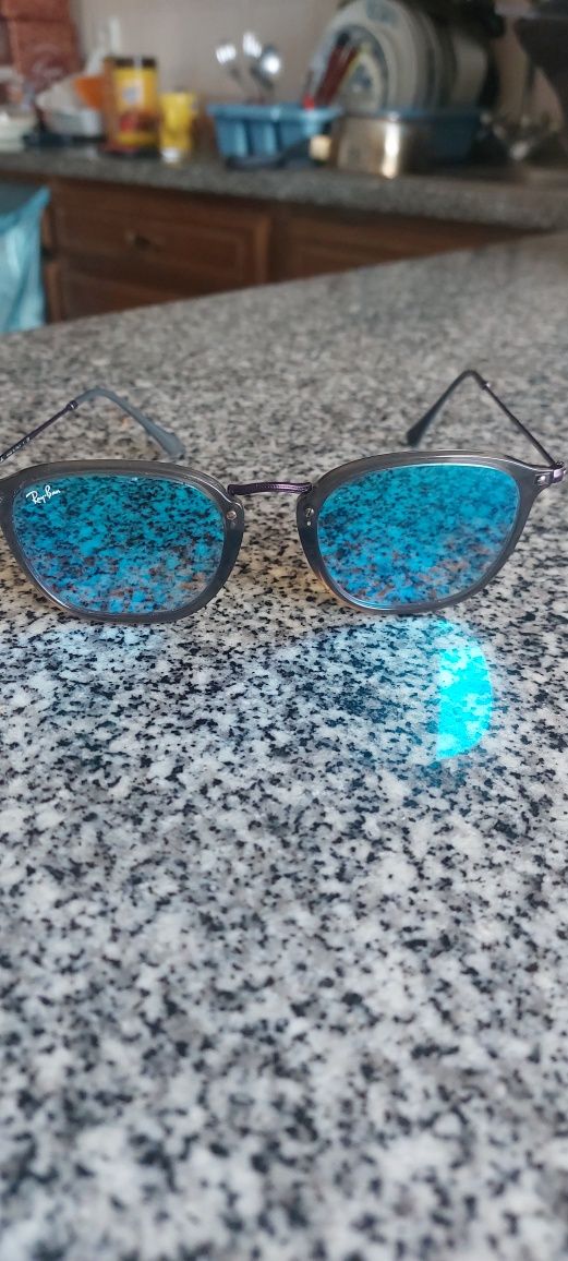 Óculos de sol ray ban espelhados degrade