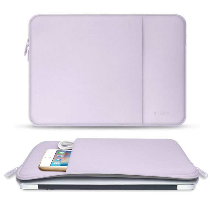 Etui Neopren Tech-Protect DO Laptopa 13" Miękka Ochrona Mauve