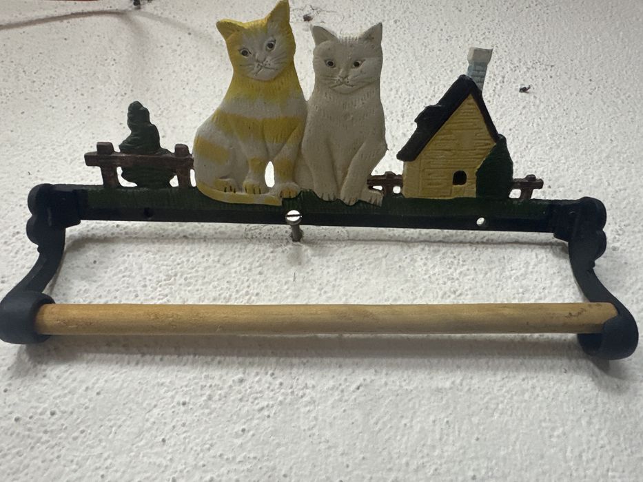 Porta rolos cozinha ferro