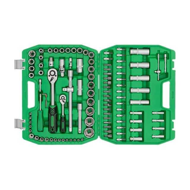 Набор инструментов, головок 1/2" & 1/4" 108 ед. INTERTOOL ET-6108SP