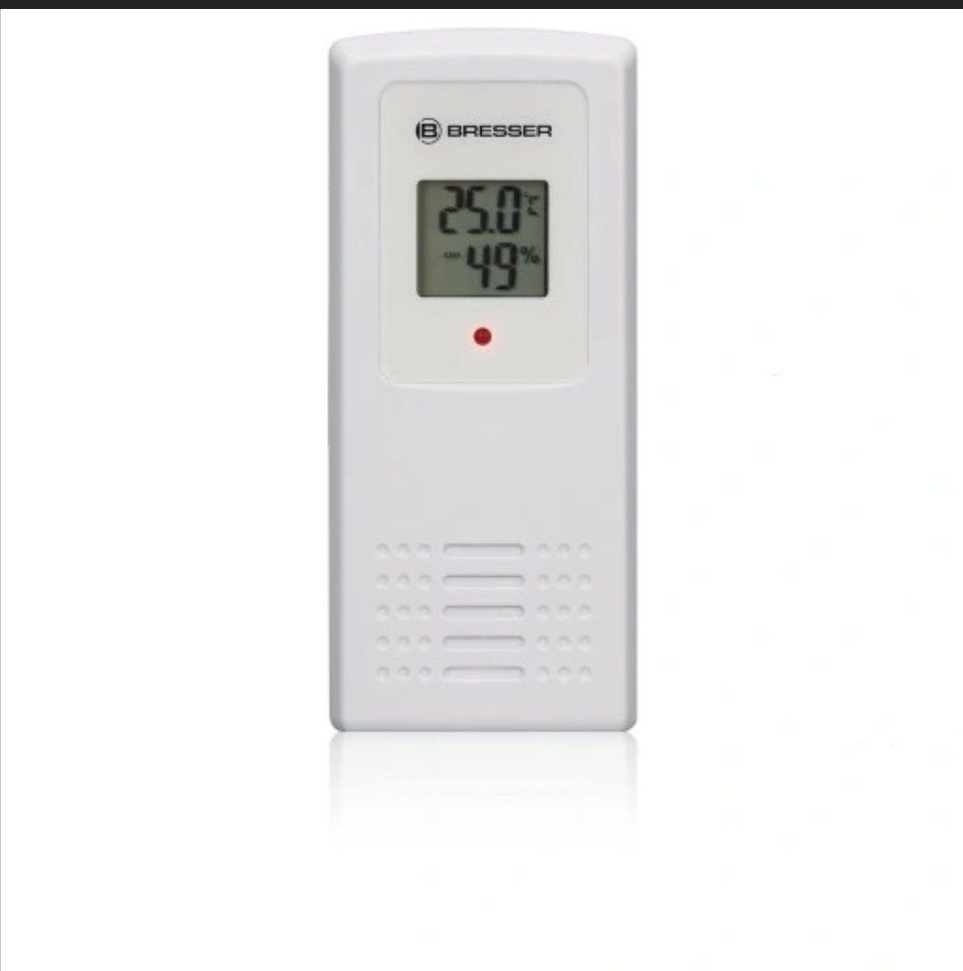 Zegar ścienny Bresser MyTime Jumbo LCD, biały