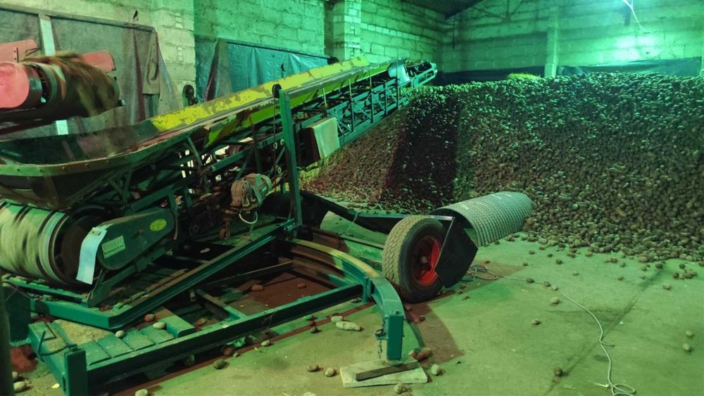 Pryzmownik dolnego zasypu Visser przenośnik taśmowy 12m  taśmociąg