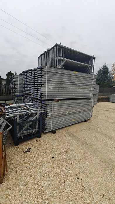 Rusztowanie plettac używane 100m2 podesty rama stopa transport