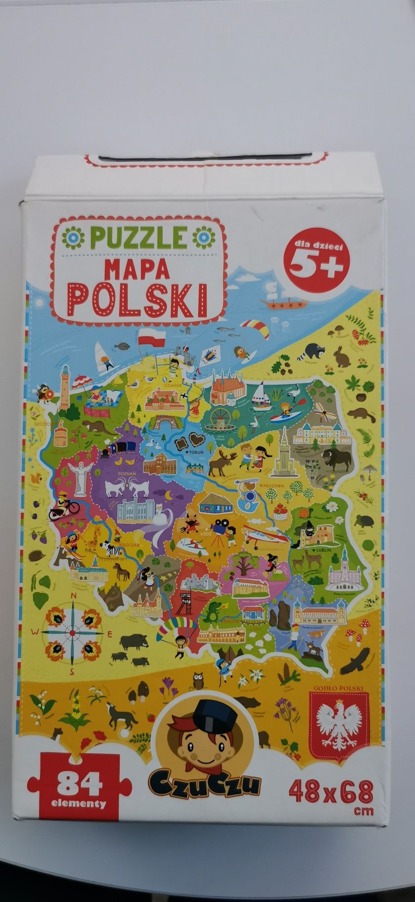 Puzzle Mapa Polski Czuczu