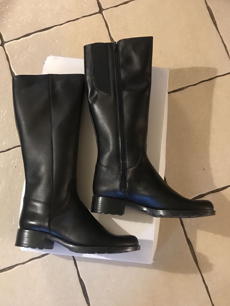 Kozaki oficerki skórzane 40 nowe