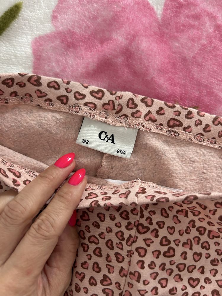C&A dwie pary leginsów roz.122