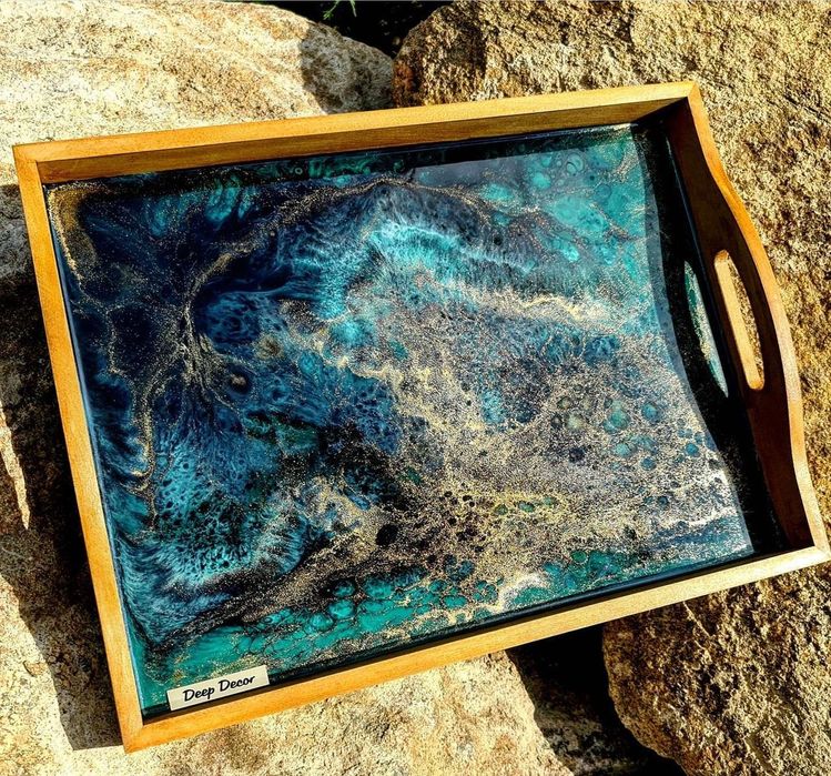 Піднос з епоксидної смоли