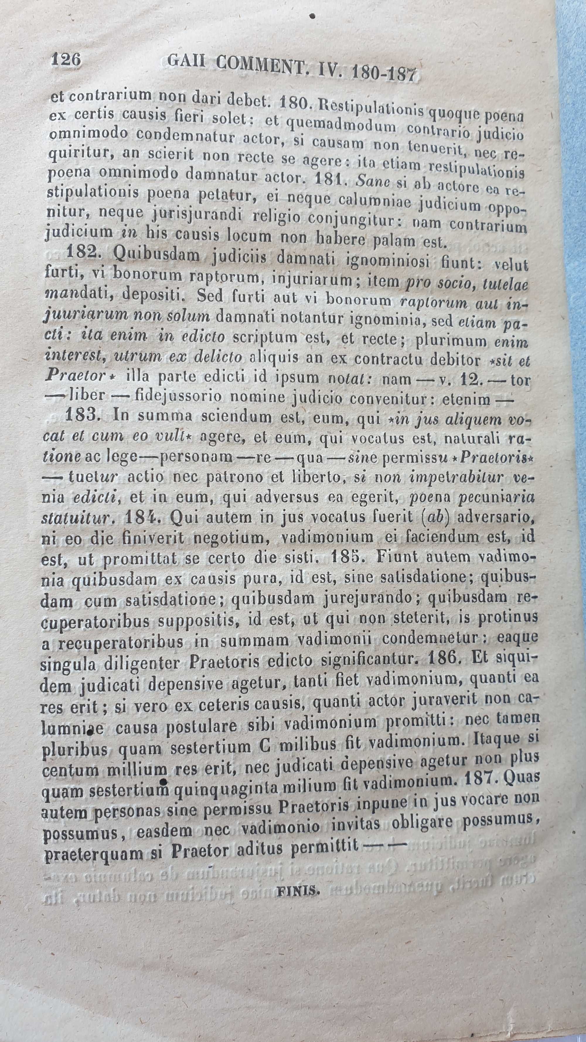 Livro Juridico em latim de 1862... Juris Antejustinianei