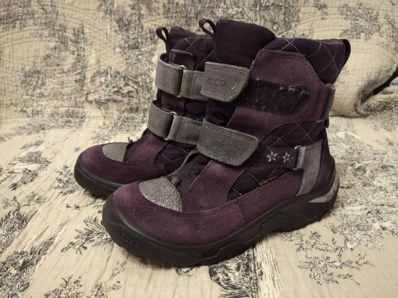 Зимние сапоги Ecco 30 р. 19 см.,в отличном сост.GORE-TEX