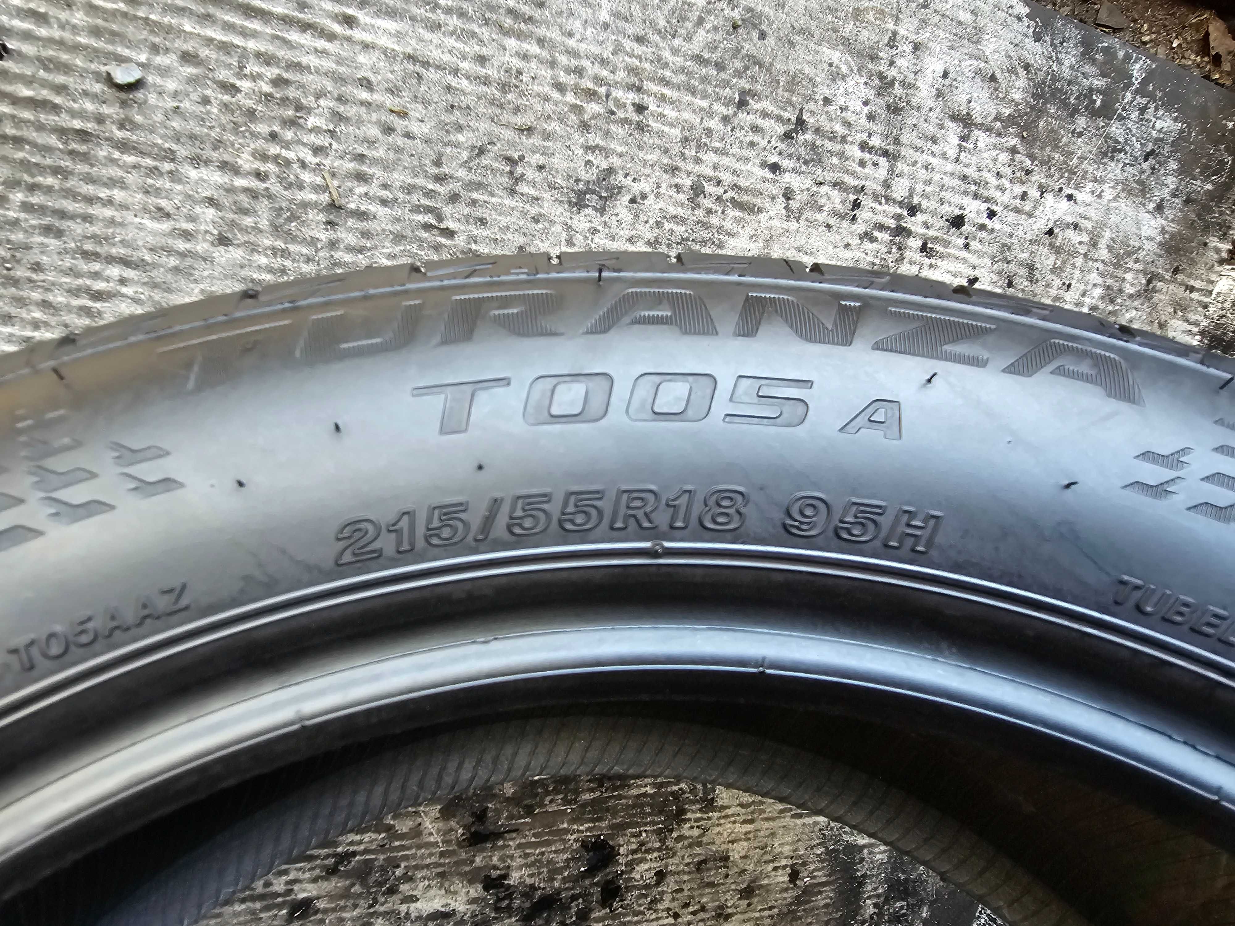 Sprzedam Jak Nowe 2 opony 215/55 18" Bridgestone letnie 95% 2024r