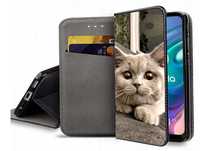 Etui zamykane na telefon kot Brytyjski iPhone Samsung Realme OPPO VIVO