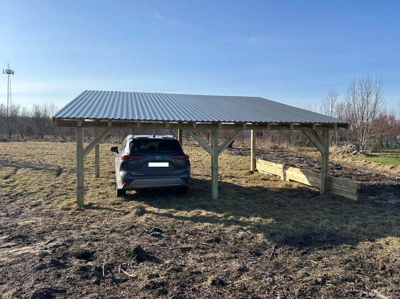 Wiata fotowoltaiczna z instalacją o mocy 7,74kWp