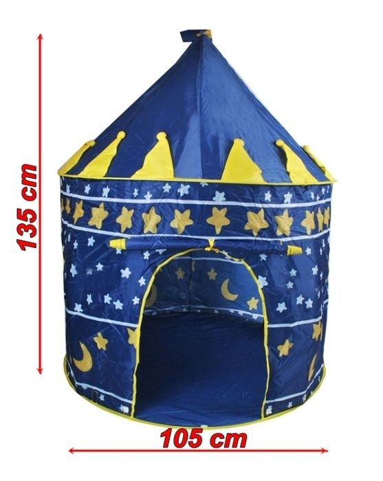 Namiot dla dzieci niebieski pałac/zamek do domu/ogrodu