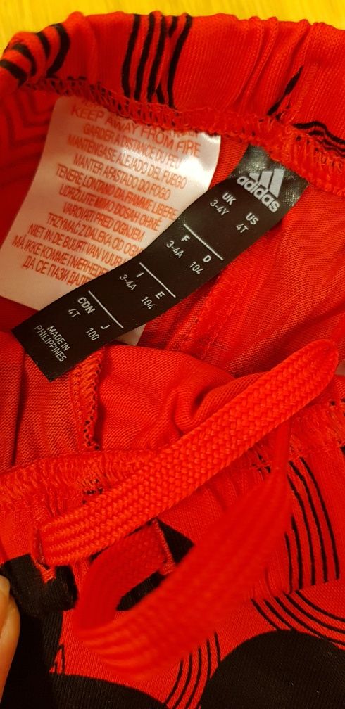 Шорты и футболка с микки маусом набор adidas disney 3-4 года