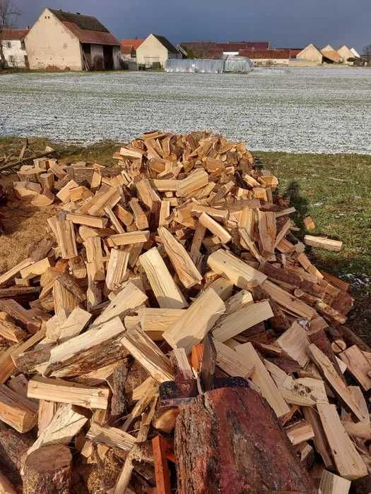 Drewno opałowe sosna dąb jesion buk wałki cięte rąbane