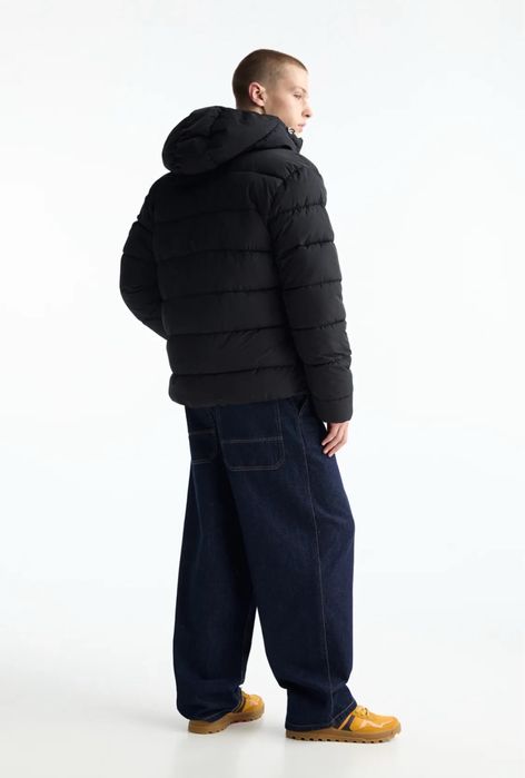 Куртка Pull&Bear Puffer Jacket Оригінал Мужская Ветровка Черная Новая