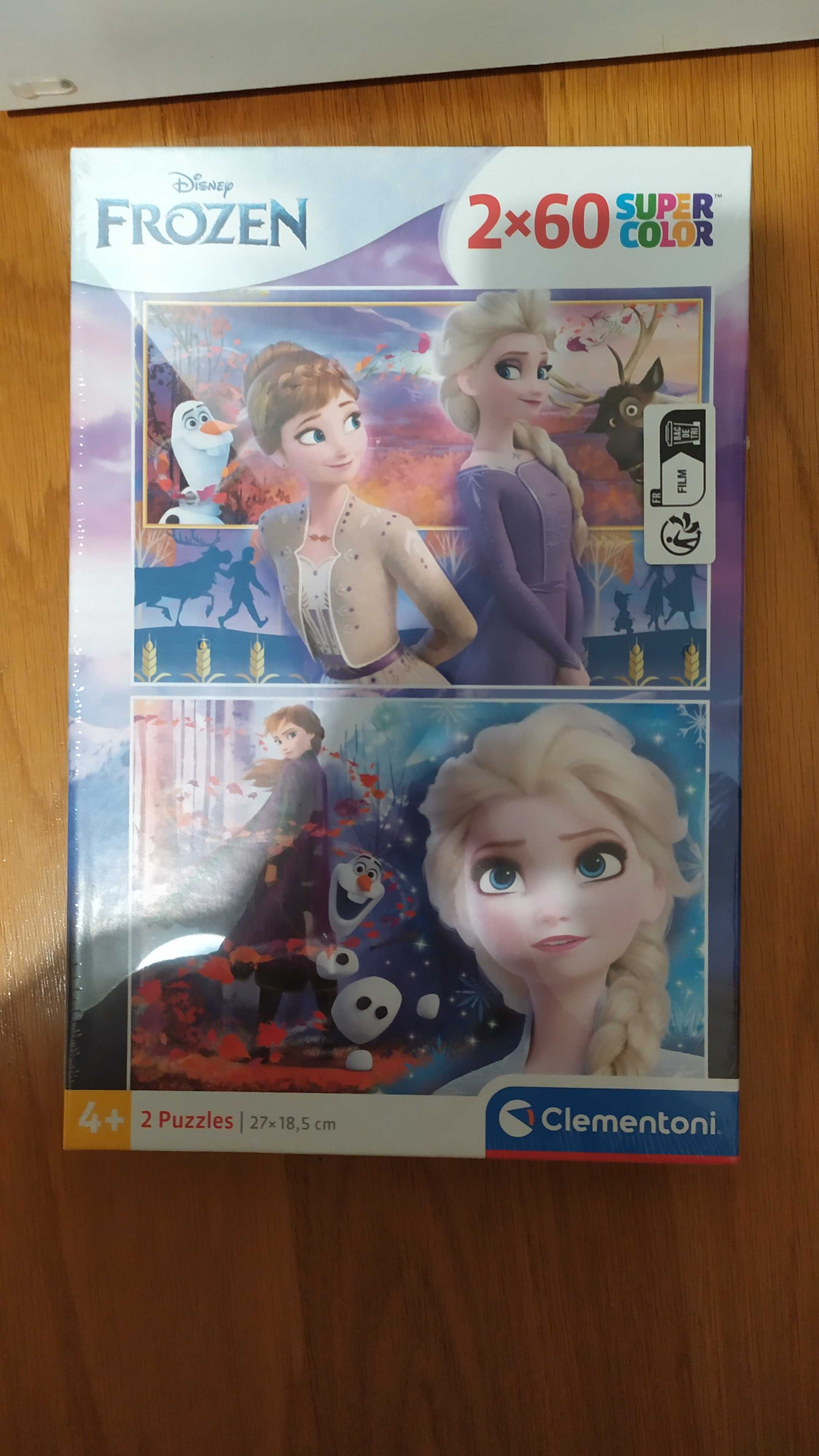 Puzzles 2x60 peças - Frozen